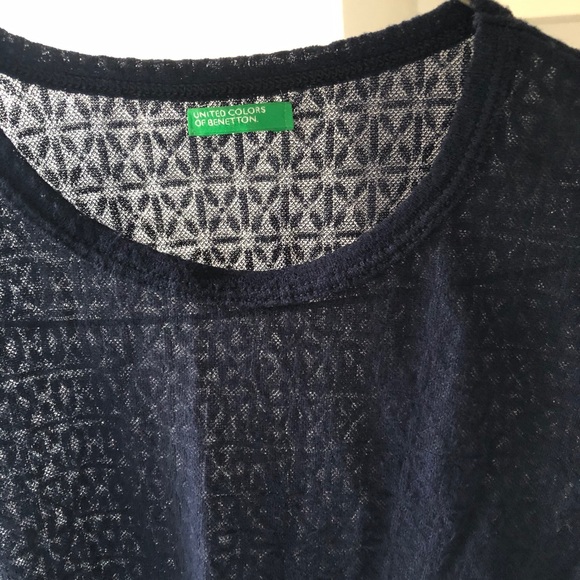 UNITED COLOURS OF BENETTON NAVY CROP TOP - Picture 5 of 5